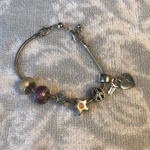 Simple charm bracelet.